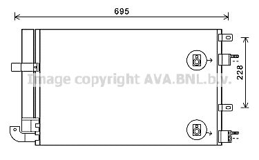 AVA QUALITY COOLING Конденсатор, кондиционер JR5050D